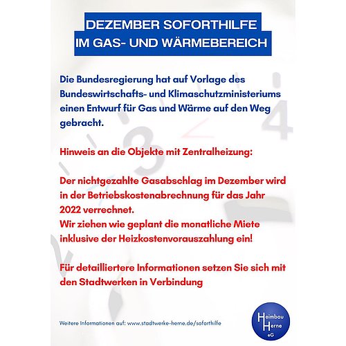 Dezember-Soforthilfe

Weitere Informationen finden Sie unter www.stadtwerke-herne.de/soforthilfe oder in unserer Story...